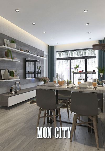Thiết kế căn hộ chung cư Mon City Mỹ Đình - Anh Khánh - Căn 67 m2