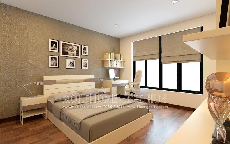 Thiết kế giường ngủ hiện đại đáp ứng được nhu cầu sử dụng của nhiều gia chủ
